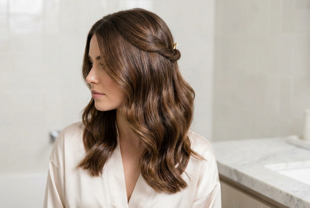 Penteado de Festa: Cabelo até aos Ombros, Ondas, Semi-Apanhados e Coque Baixo