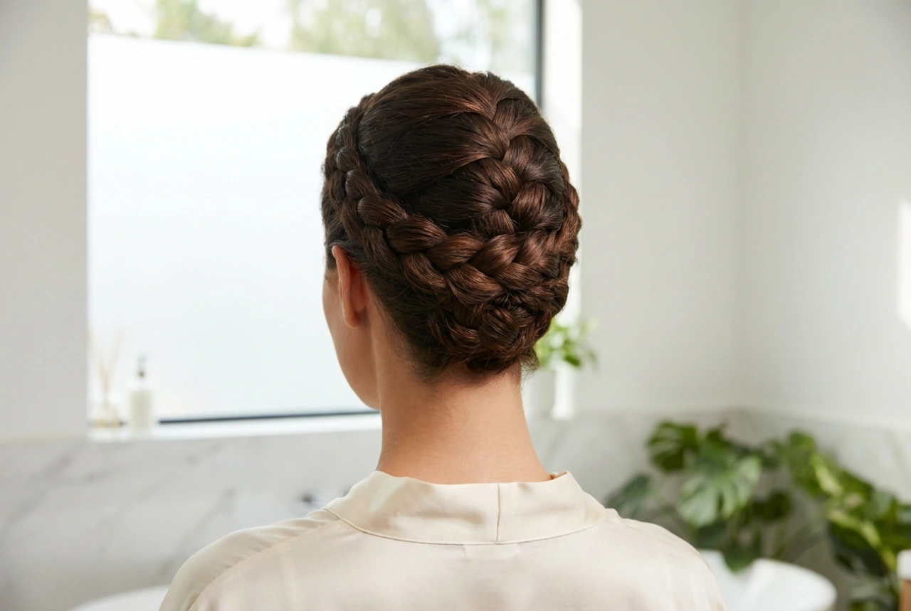 Penteado com trança para casamento: tecidos elegantes e fixação duradoura