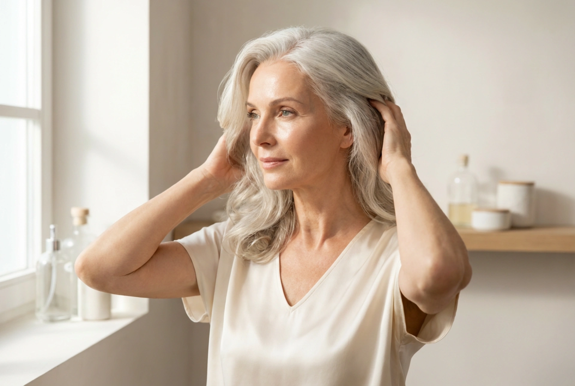 Cabelo comprido depois dos 60: Penteados para senhoras mais velhas passo a passo