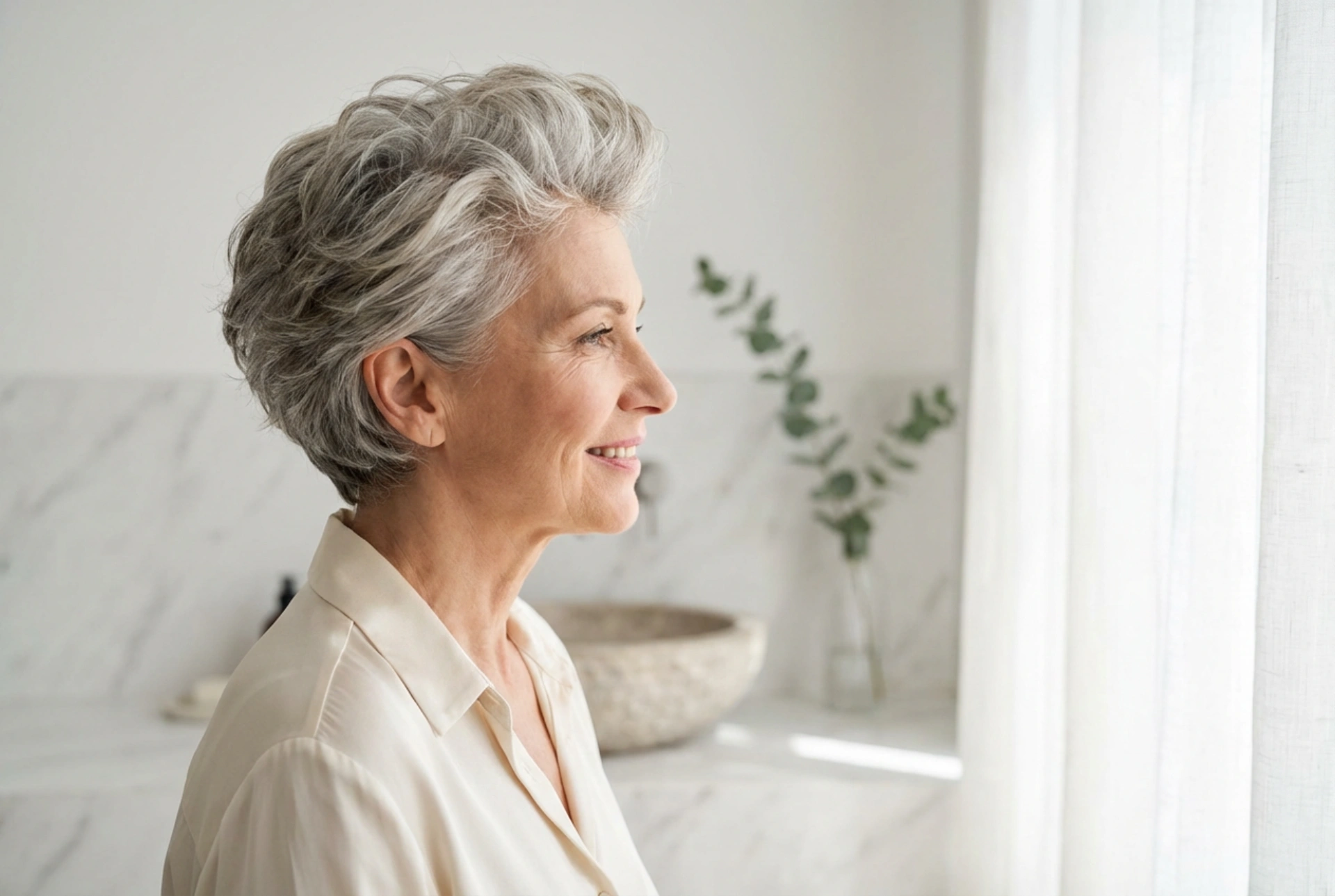 Penteados curtos após os 50: Efeitos rejuvenescedores com volume e textura