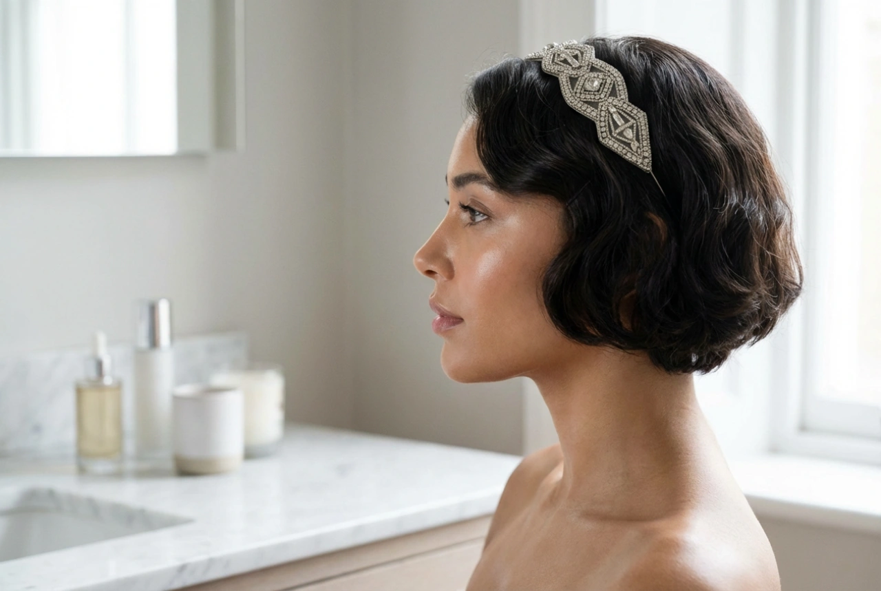 Penteados dos anos 20 para cabelo curto: bob, ondas e acessórios marcantes