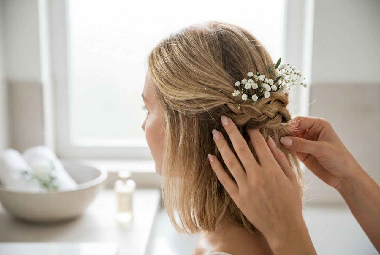 Penteados de Casamento para Cabelo pelos Ombros: Ondas e Apanhados Passo a Passo