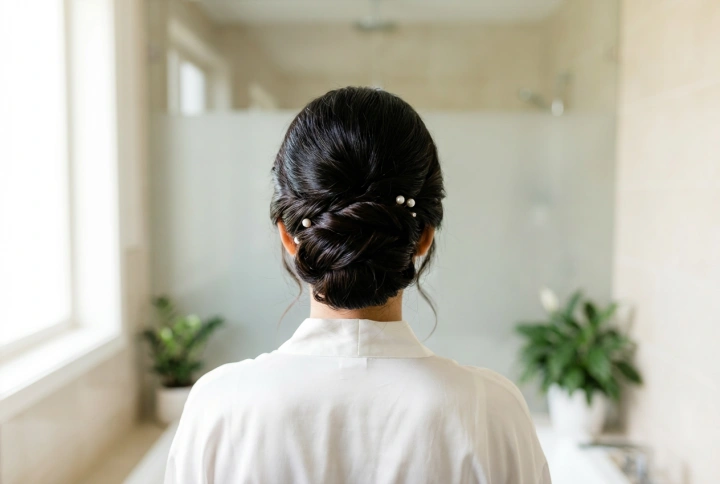 Penteados para cabelos lisos para um casamento: penteados elegantes e duradouros