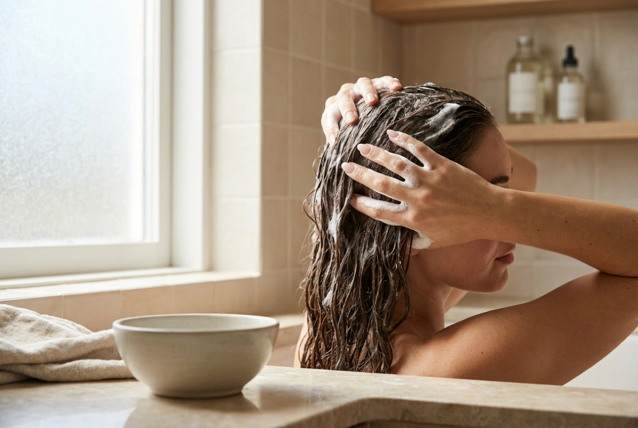 Como lavar o cabelo suavemente: passos simples e o que evitar