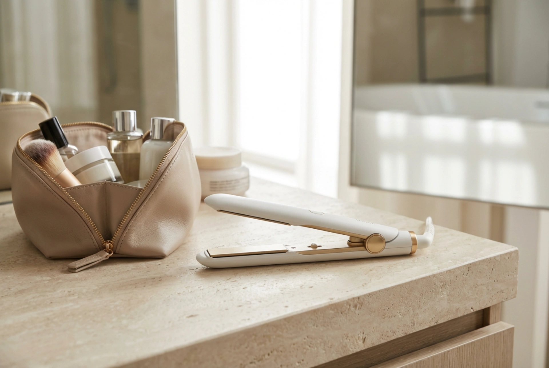 Mini prancha de cabelo para viagens e franjas: escolha e técnica de uso