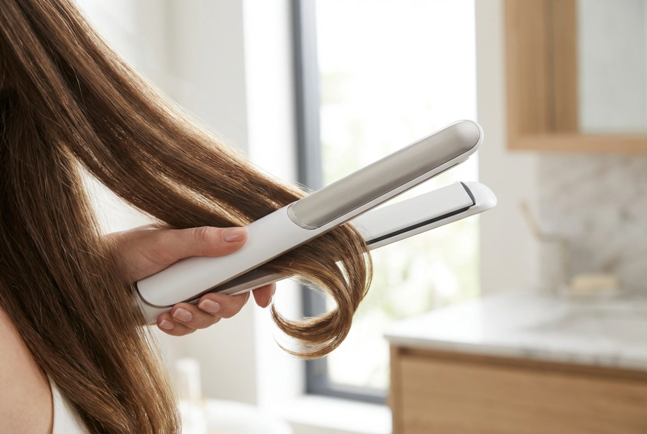 Caracóis com alisador: técnicas de modelação e como evitar marcas no cabelo