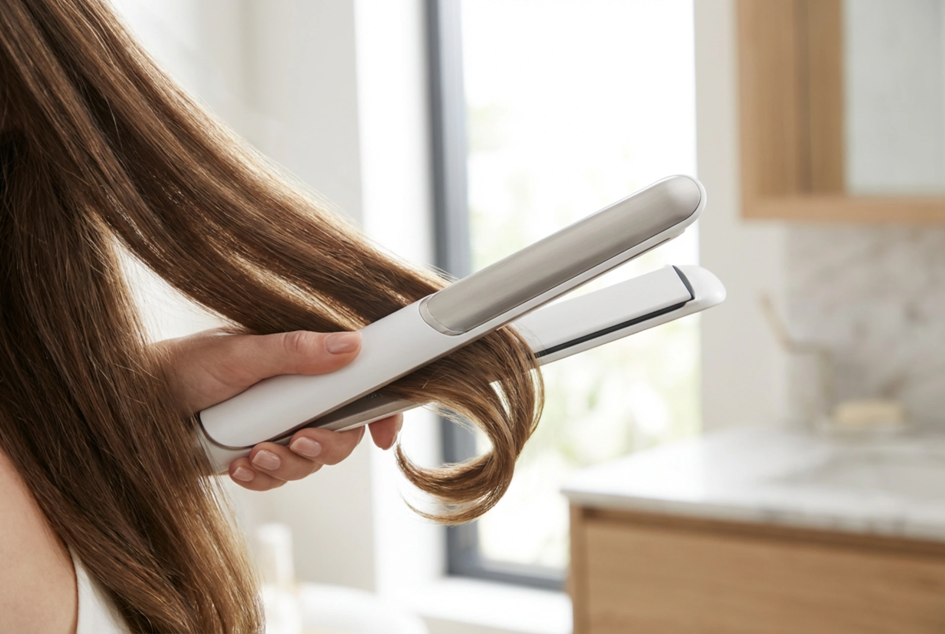 Caracóis com alisador: técnicas de modelação e como evitar marcas no cabelo