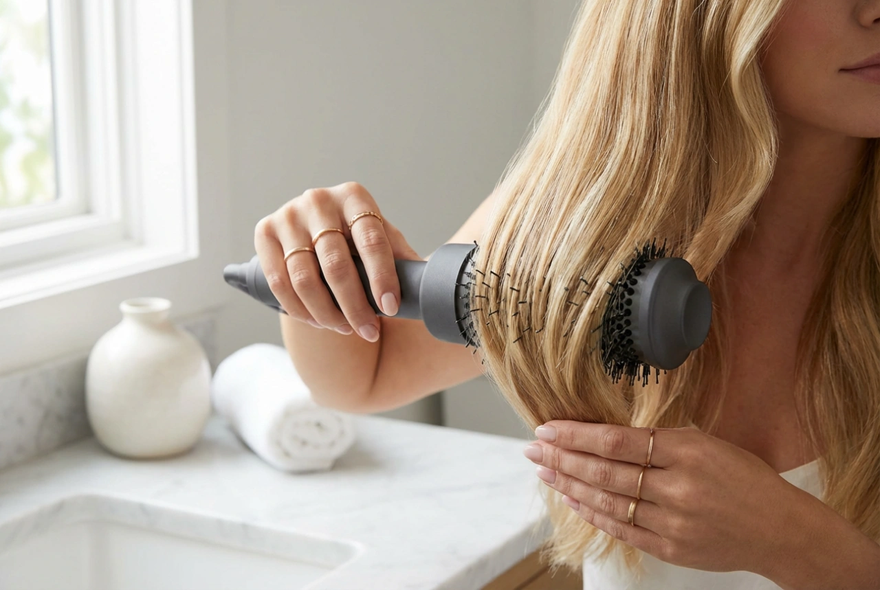 Escova secadora: volume e alisamento sem um secador clássico