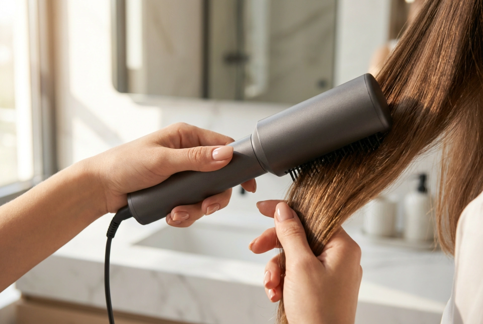 Modelador de cabelo multifunções: como modelar o cabelo enquanto seca, passo a passo