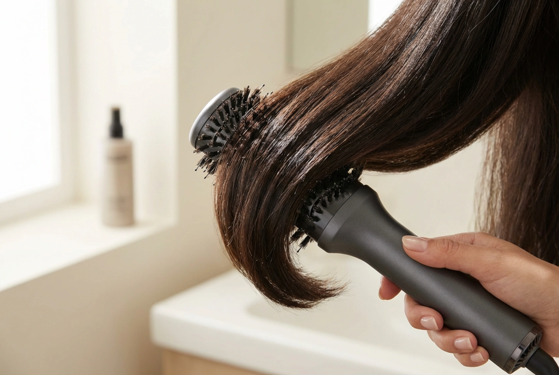 Escova secadora: volume e forma sem excesso de calor