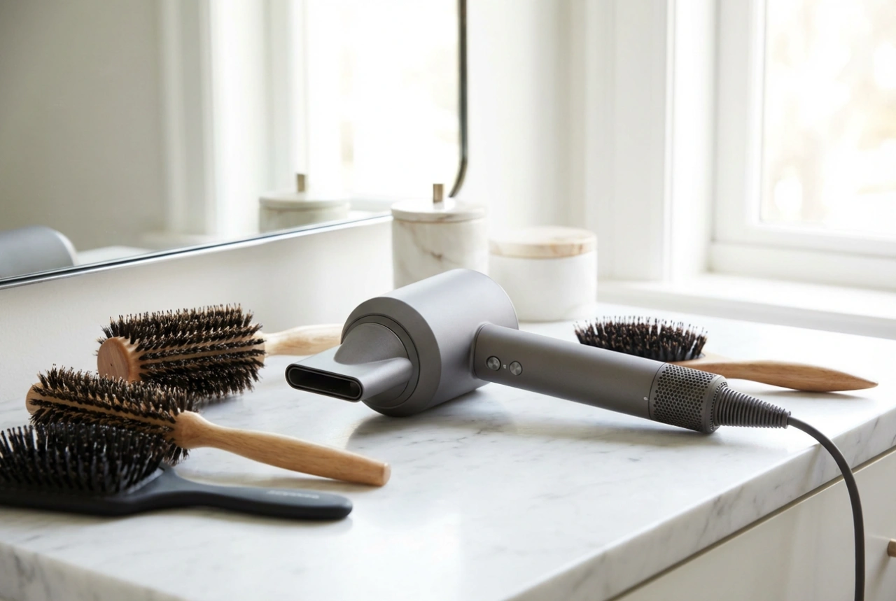 Secador de cabelo para modelação: o concentrador, as escovas e as técnicas de estilização