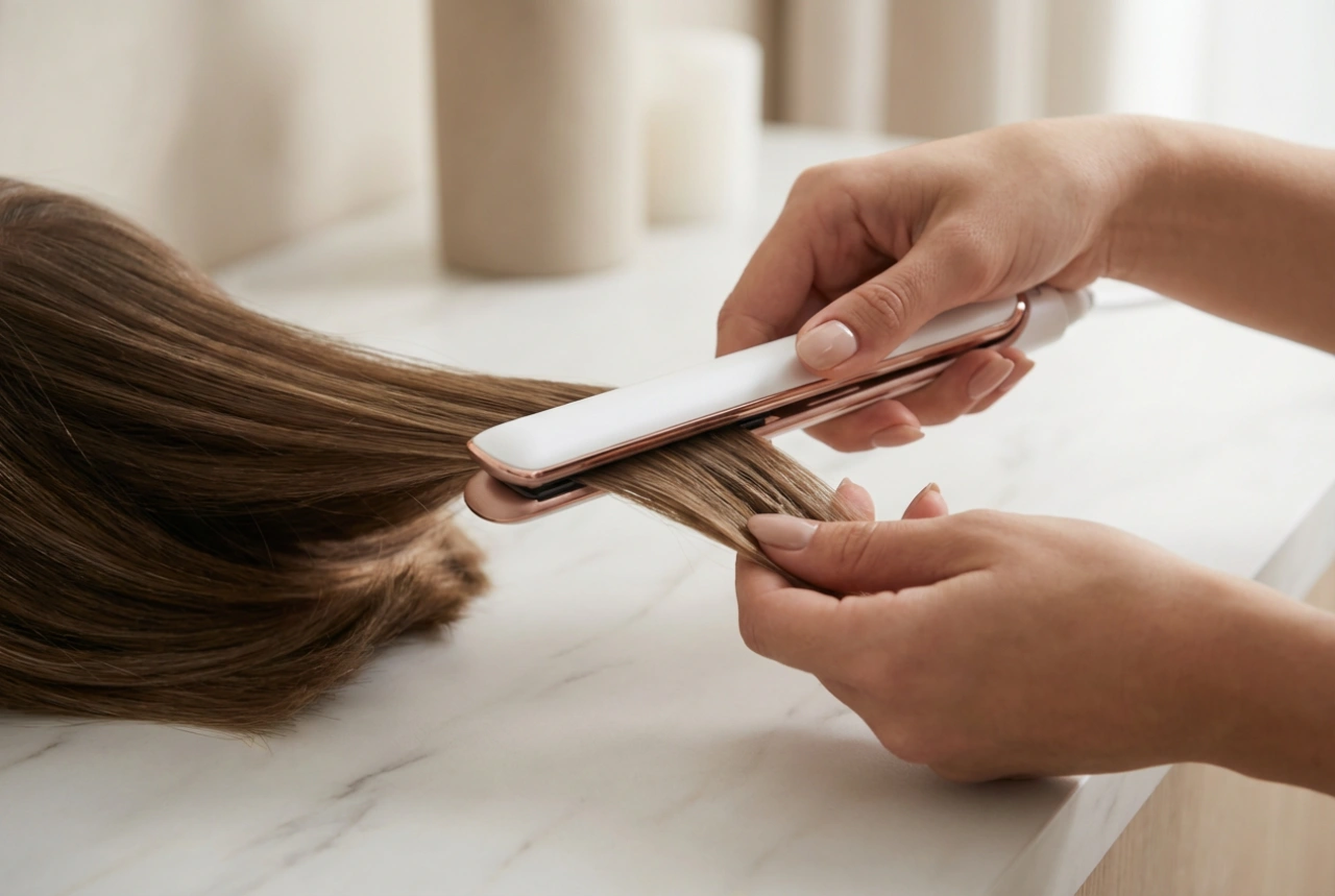 Prancha de cabelo pequena: estilização precisa para fios curtos e franjas