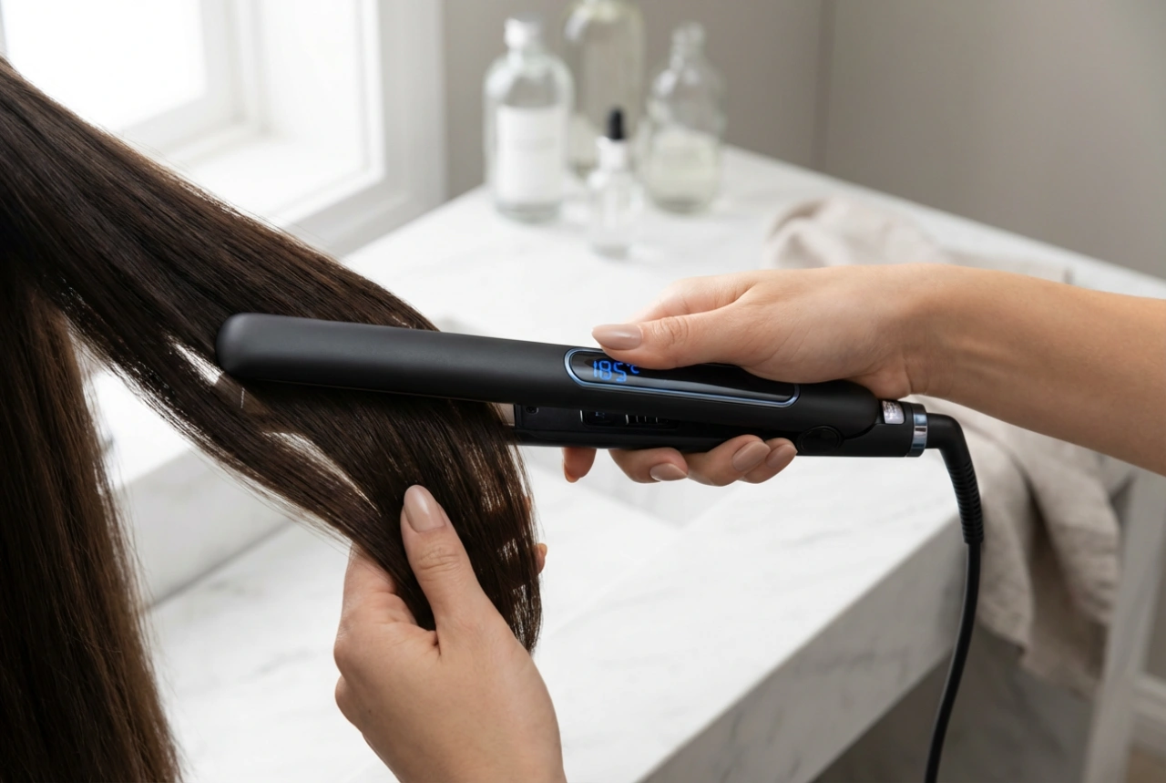 Prancha de cabelo com controlo de temperatura: como escolher as definições e modelar sem queimar