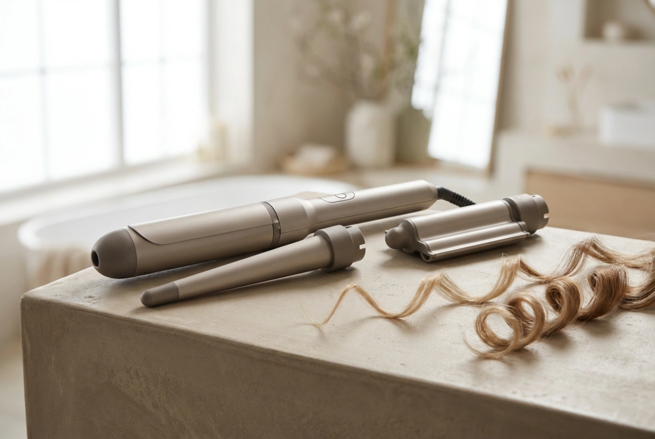 Modelador de cabelo multifuncional: pontas intercambiáveis e técnicas para ondas, caracóis e volume