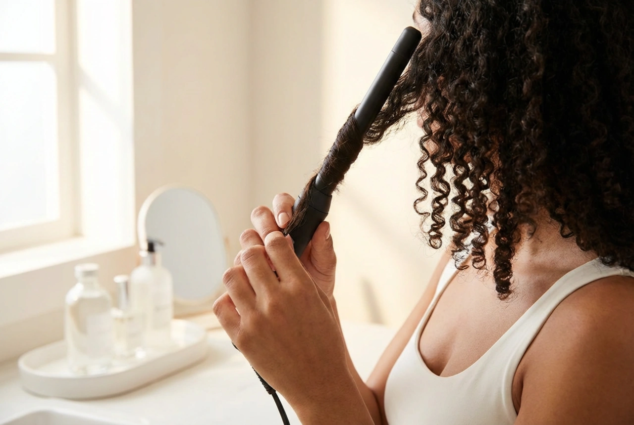 Modelador fino: caracóis definidos e cachos afro passo a passo