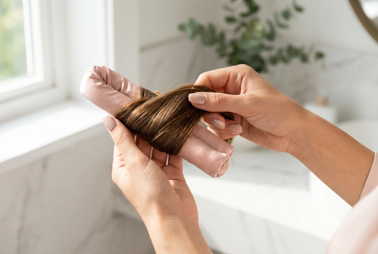 Rolo de cetim para cabelo: como aplicar e fixar os caracóis