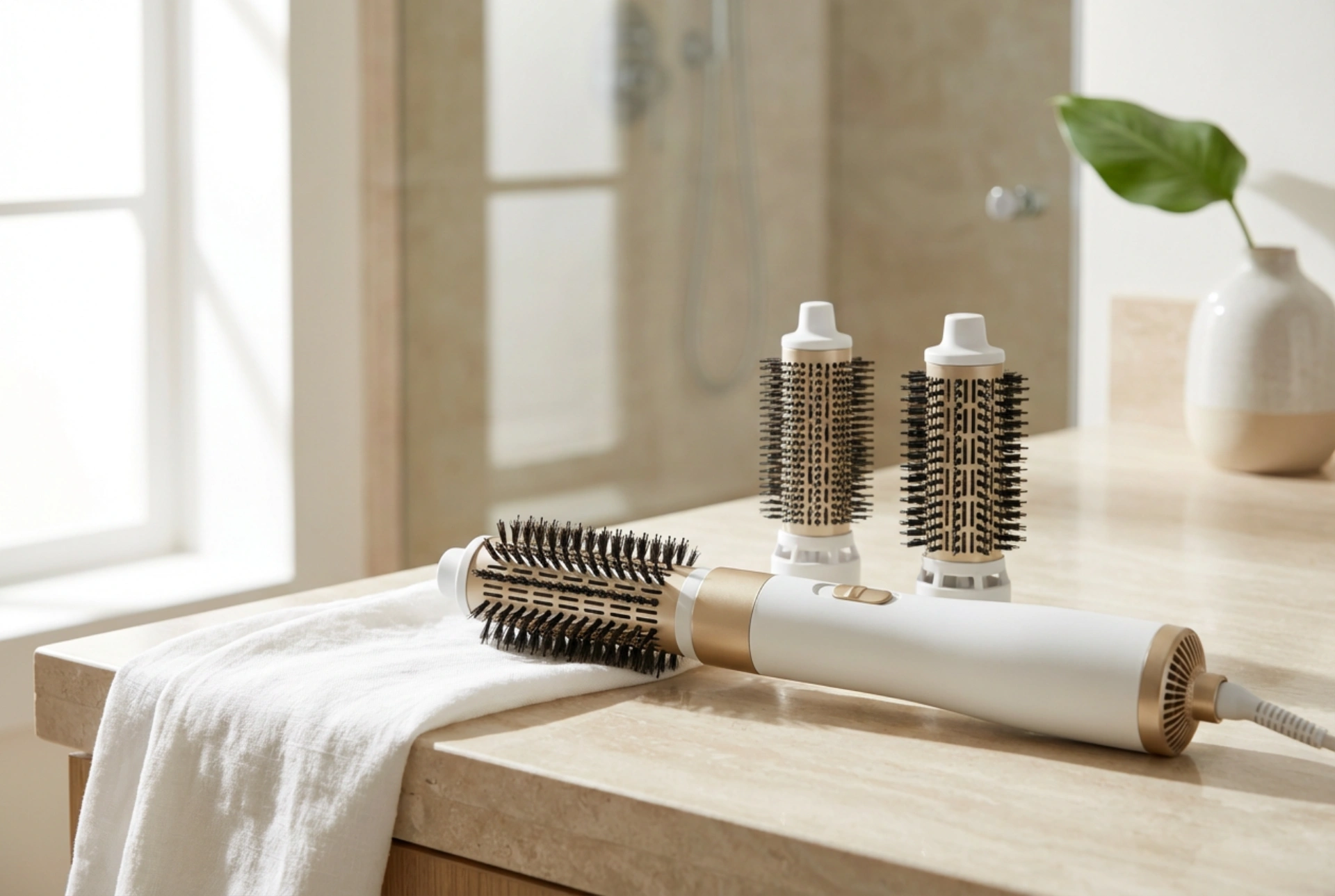 Escovas secadoras para cabelos curtos: seleção de acessórios e técnica