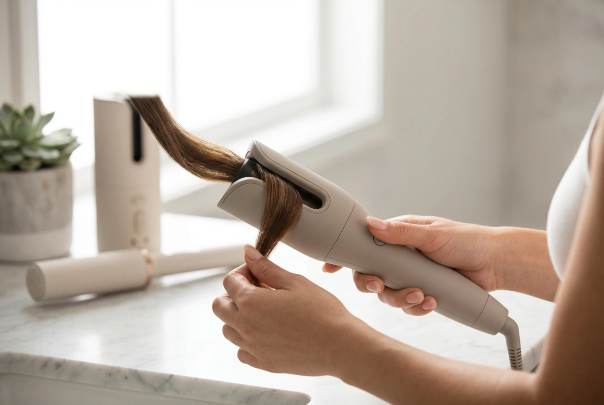 Modelador de cabelo automático: manuseio seguro e ondulação uniforme