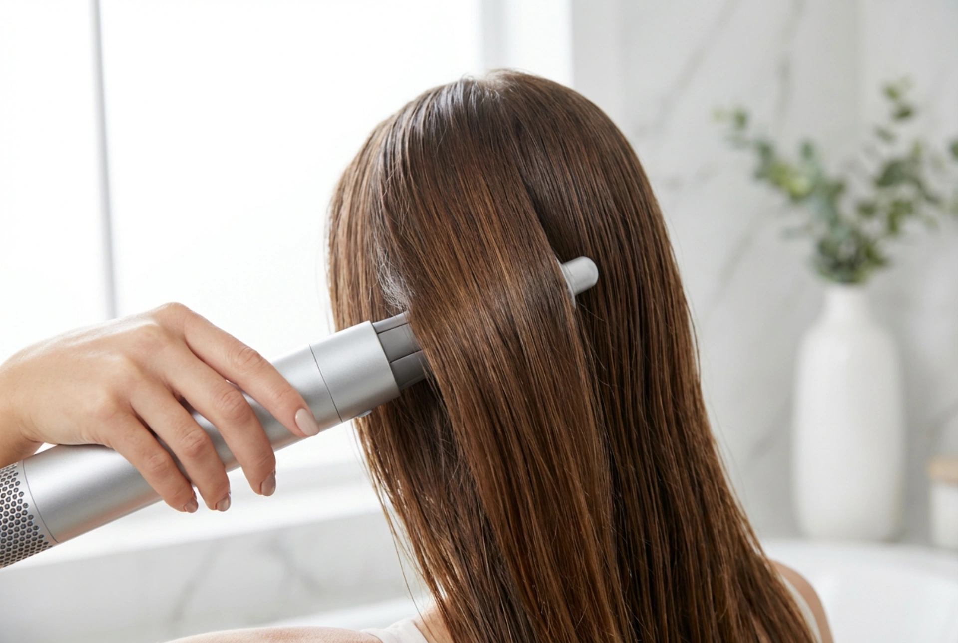 Escova secadora de cabelo: modelar durante a secagem