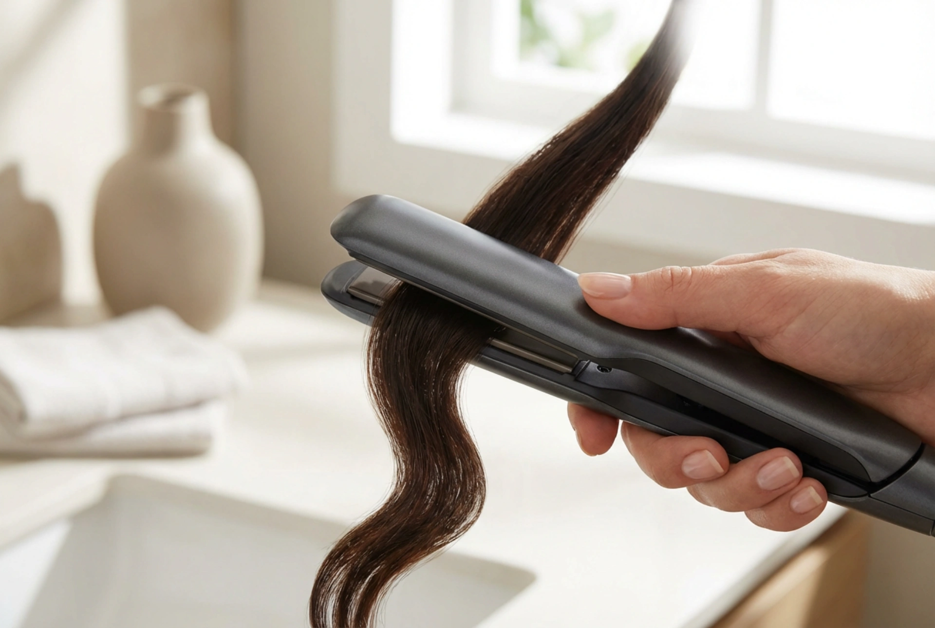 Prancha de cabelo para fazer caracóis: técnica de torção nas placas