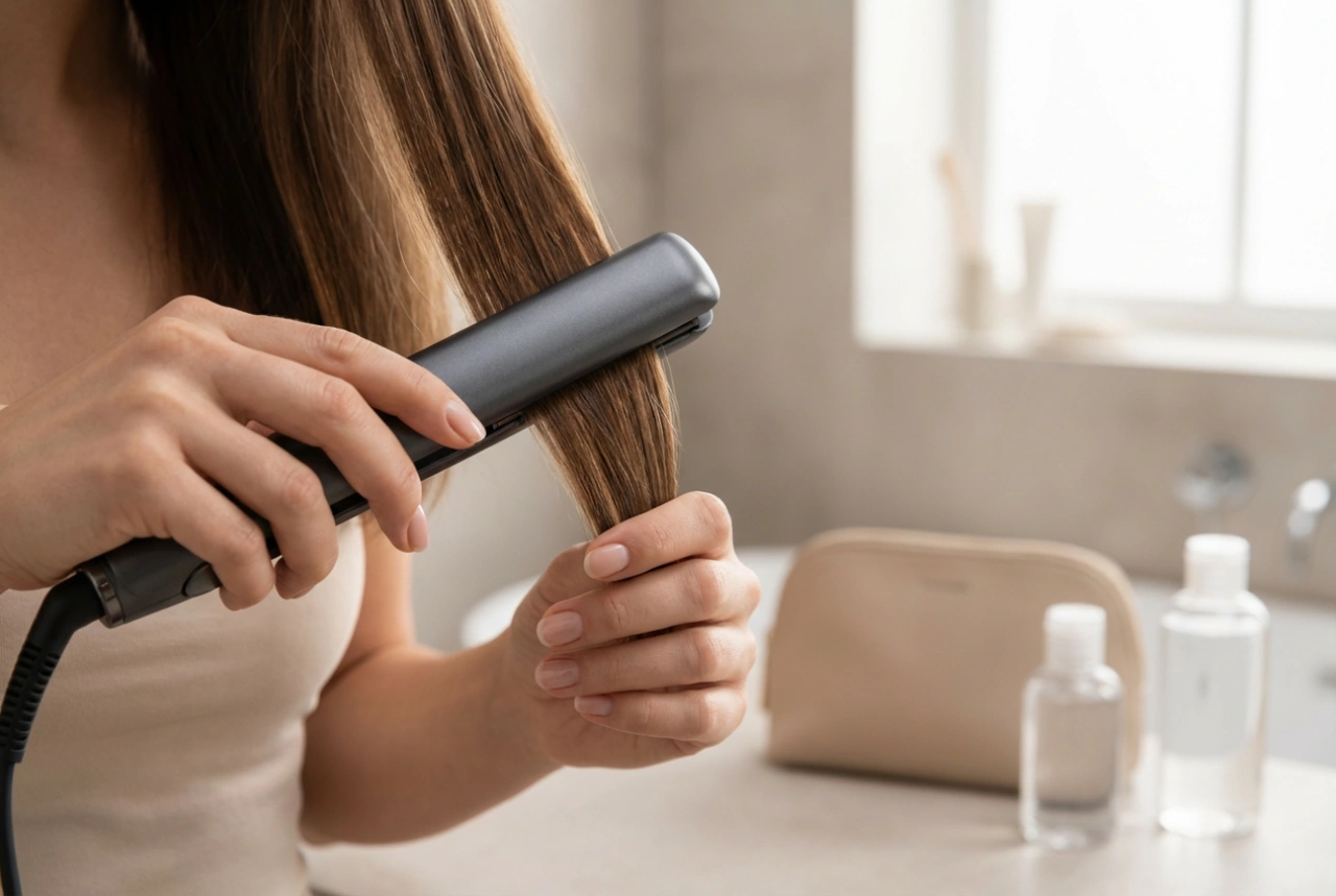 Prancha de cabelo de viagem: penteados compactos para as suas deslocações