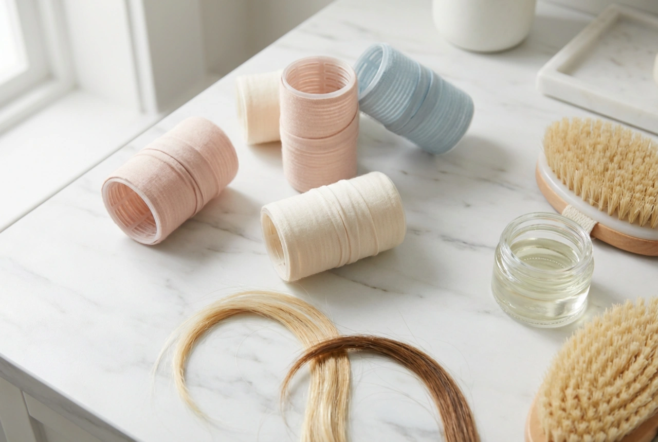 Rolos de cabelo largos: ondas e volume sem calor