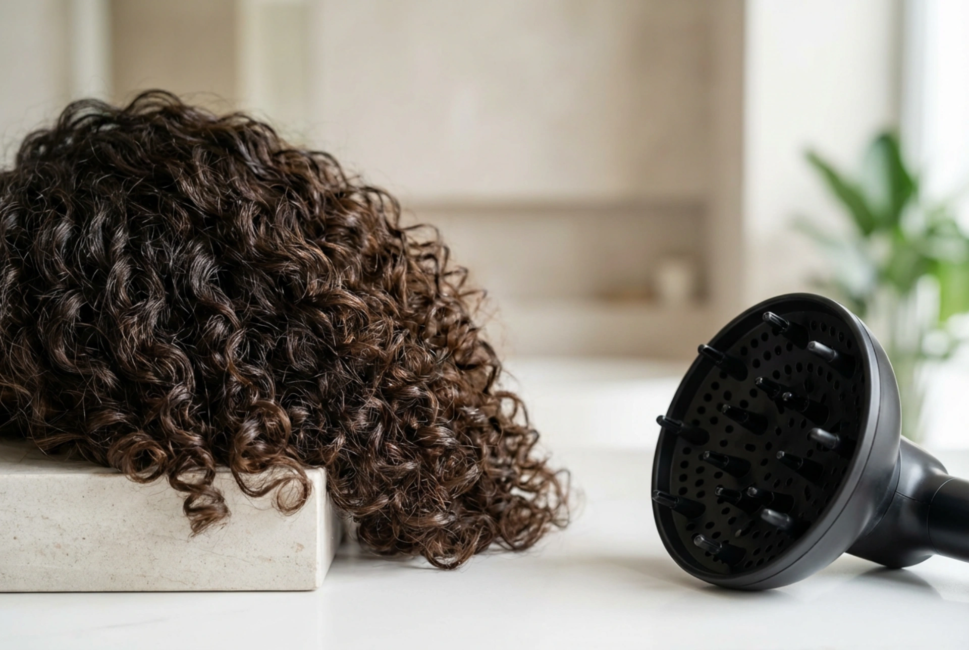 Secador com difusor: configurações e secagem sem frizz para caracóis