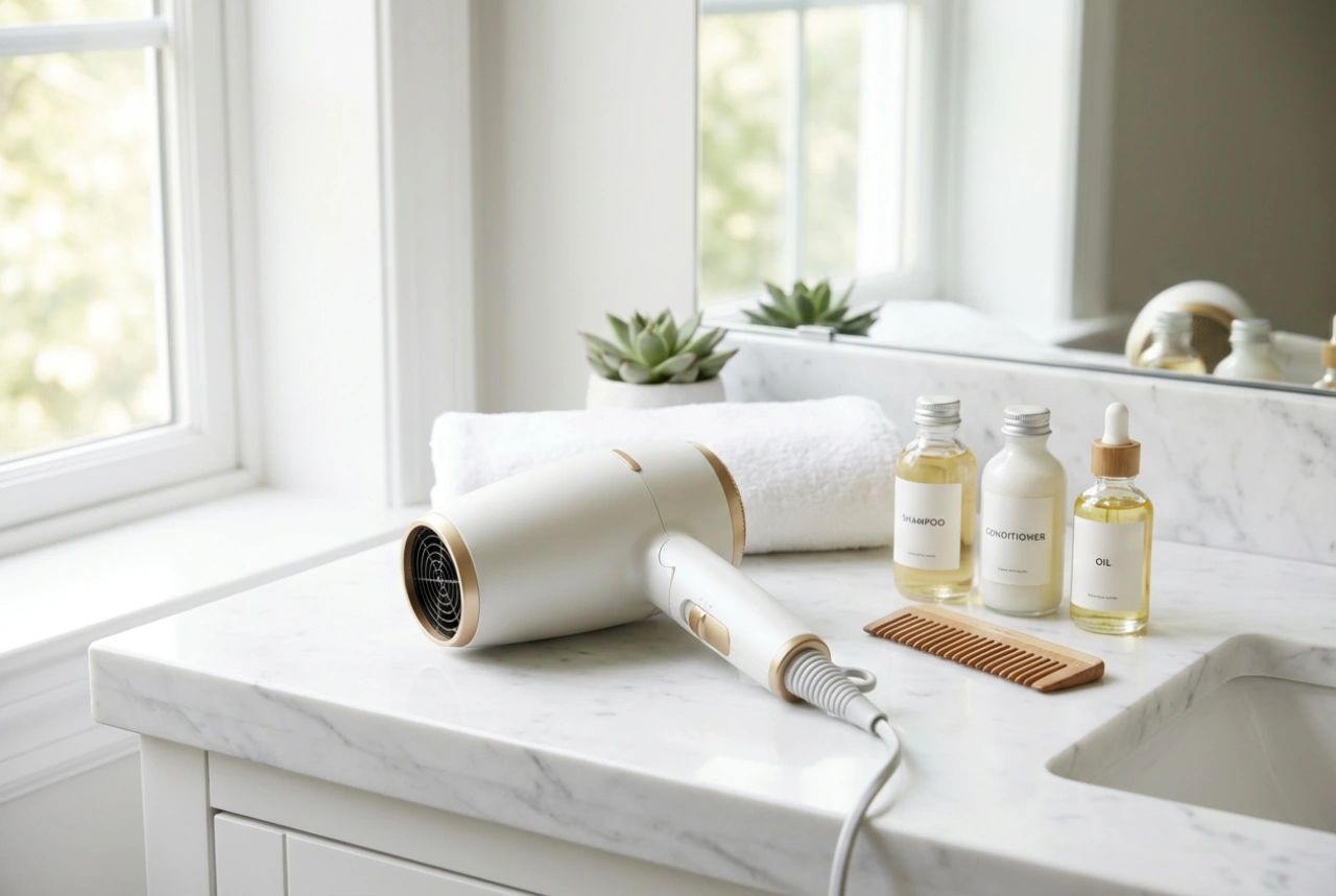 Secador de cabelo de hotel: o que ele oferece e como secar o cabelo em viagem