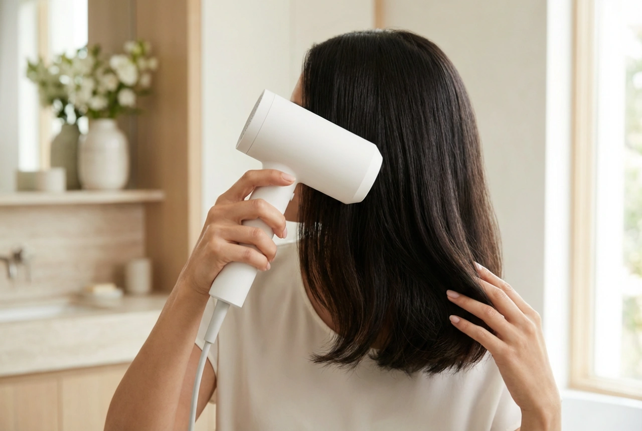 Secador de cabelo leve: conforto de utilização e secagem rápida e segura
