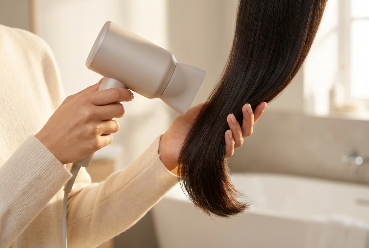 Secador de cabelo pequeno e potente: secagem eficaz sem sobreaquecer os fios
