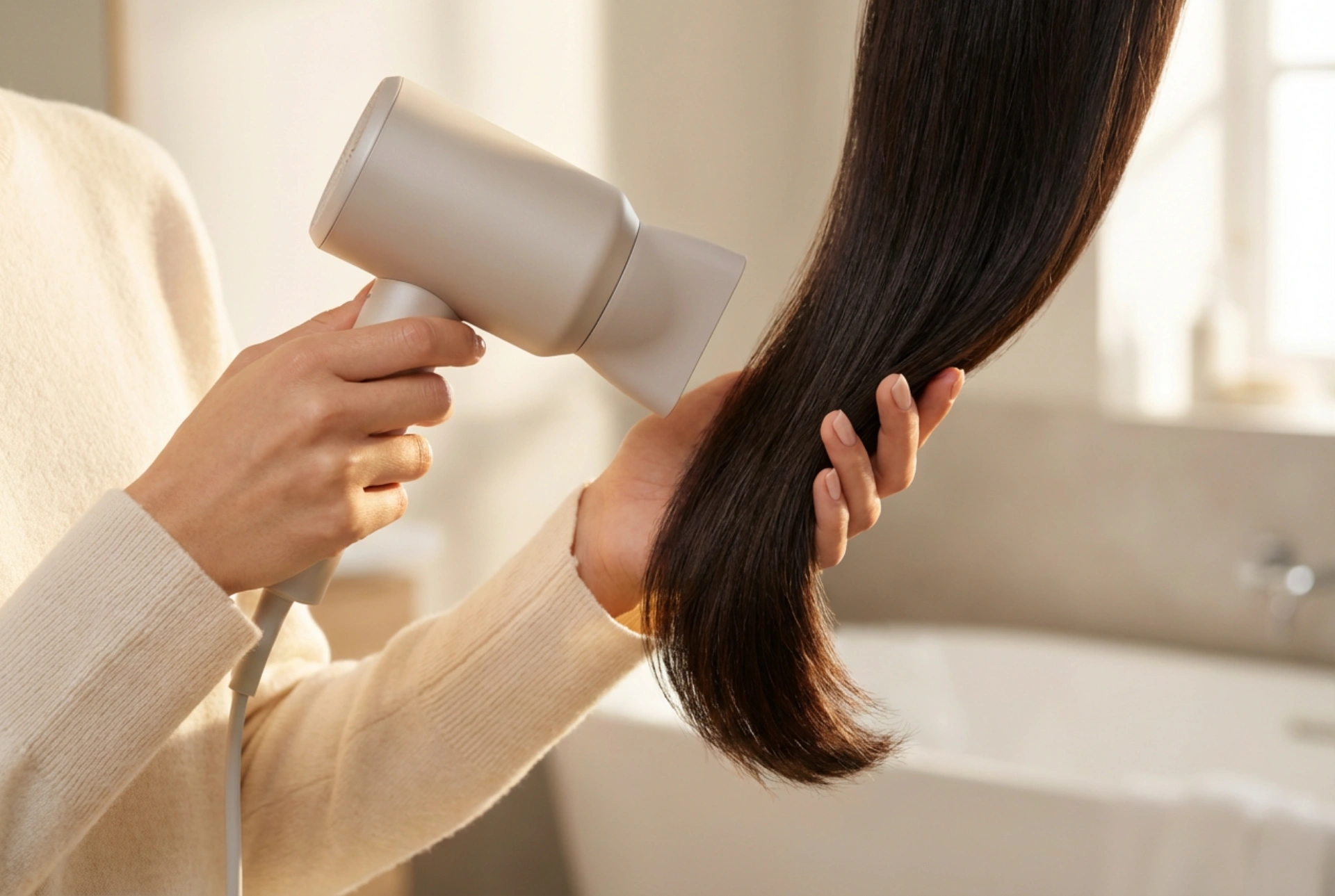 Secador de cabelo pequeno e potente: secagem eficaz sem sobreaquecer os fios