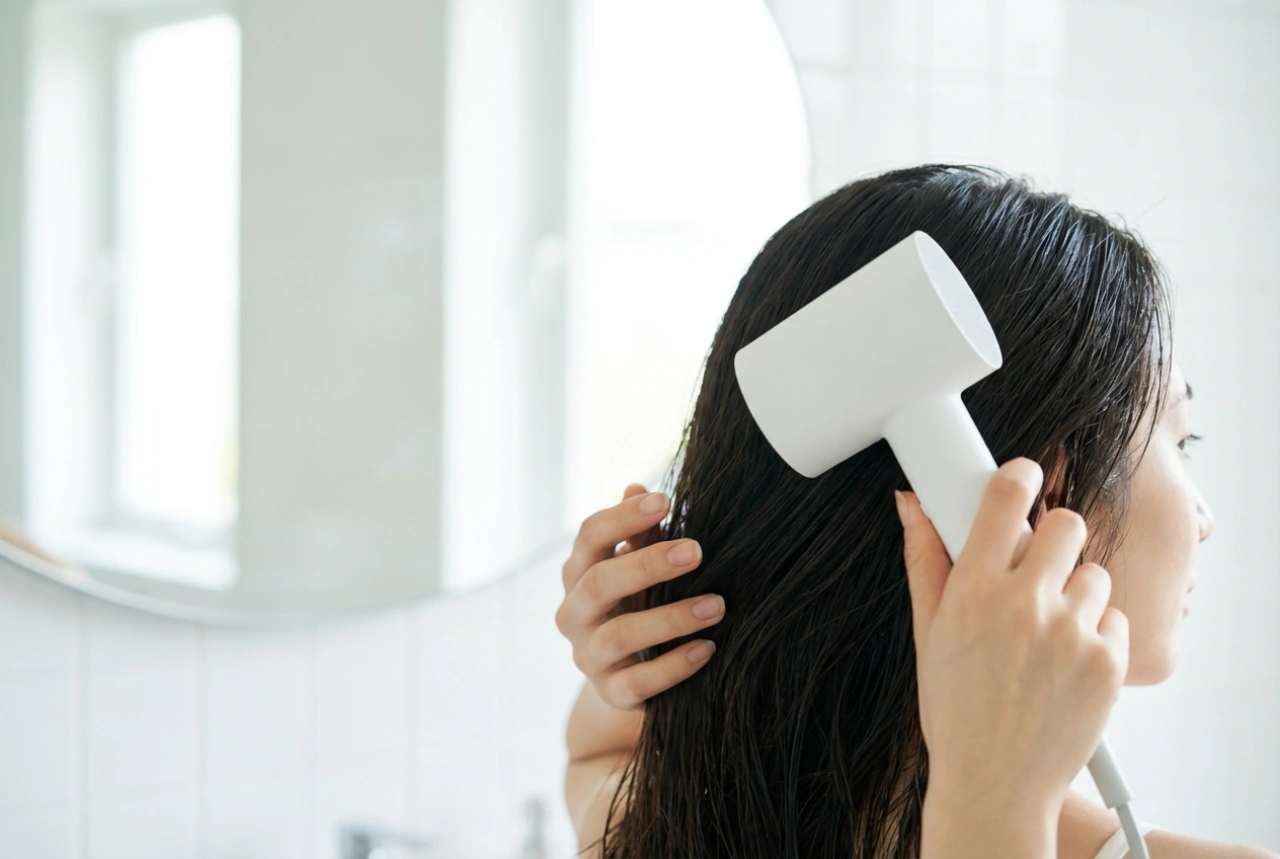 2200 W em um secador de cabelo: secagem rápida e proteção contra o superaquecimento