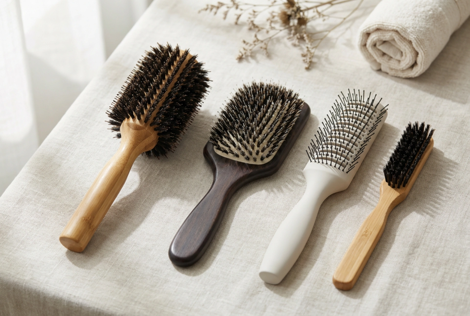 Escovas de cabelo profissionais: como escolher a forma, o diâmetro e as cerdas para a estilização