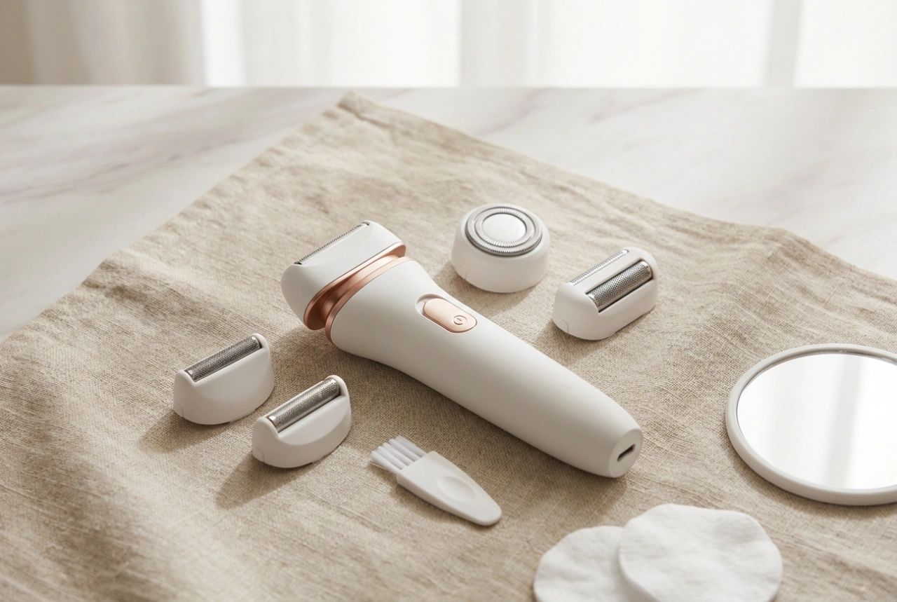 Depilador elétrico feminino: cabeças, modos e limpeza