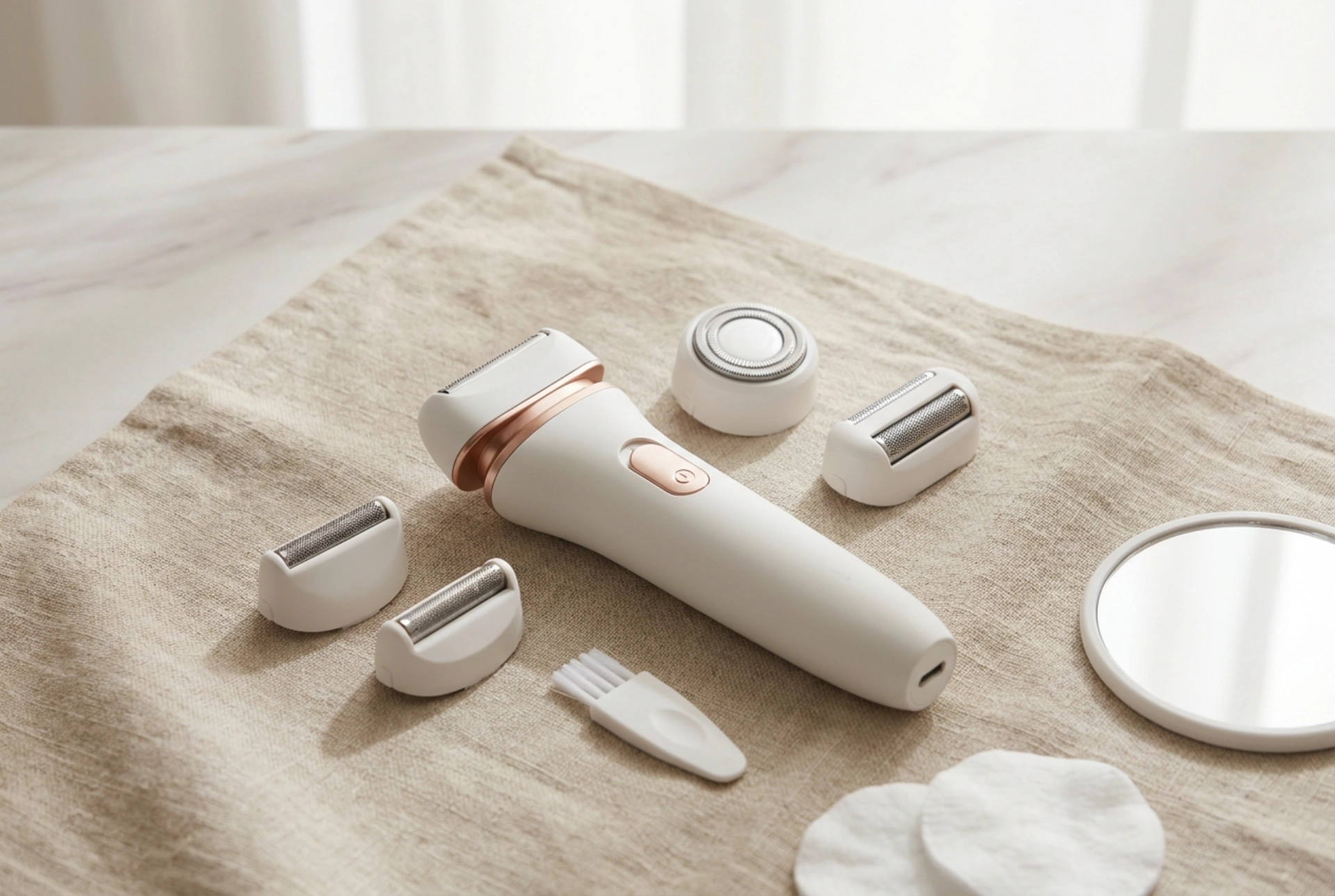 Depilador elétrico feminino: cabeças, modos e limpeza