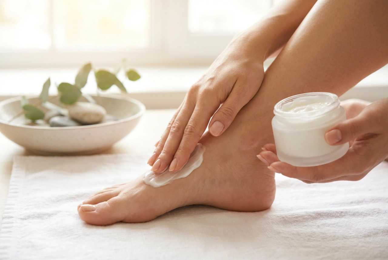 Creme para os pés: aplicação diária, massagem e rituais de cuidado