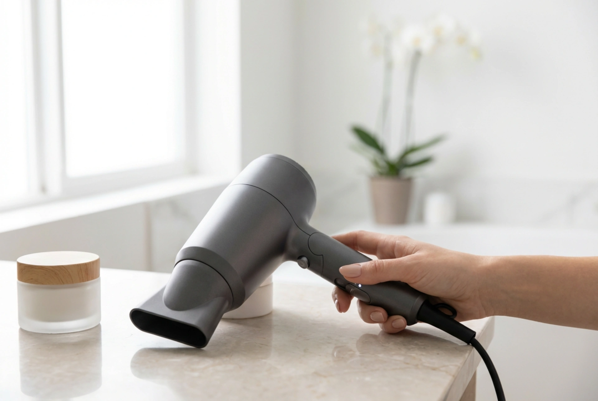 Secagem segura com o secador de cabelo: definições de temperatura