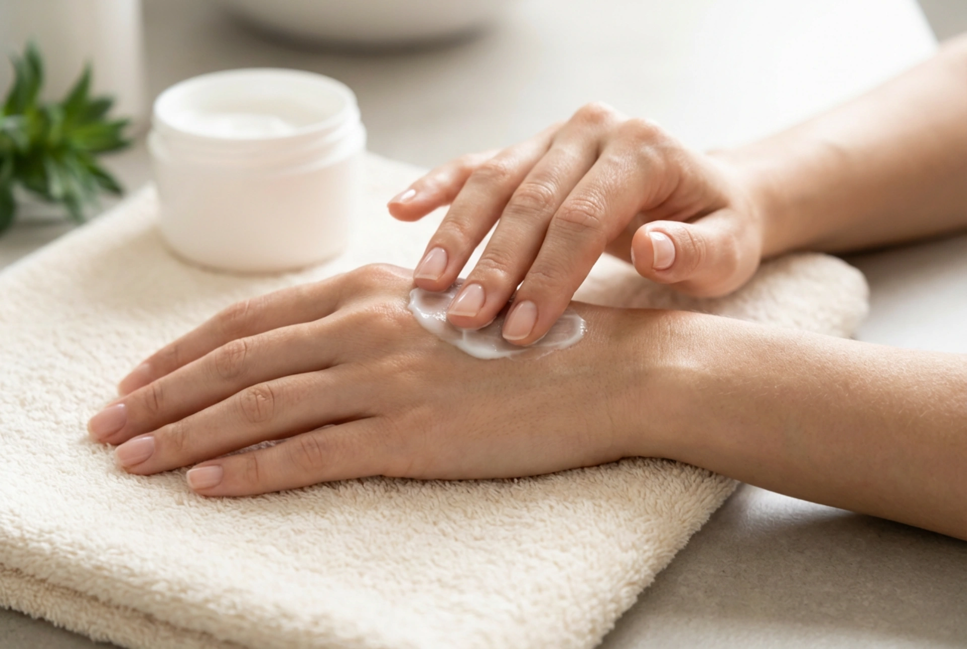 Mãos ressecadas depois da limpeza: regeneração passo a passo