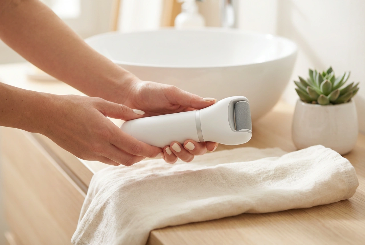 Lixa de pés elétrica: como escolher o rolo e usar com segurança