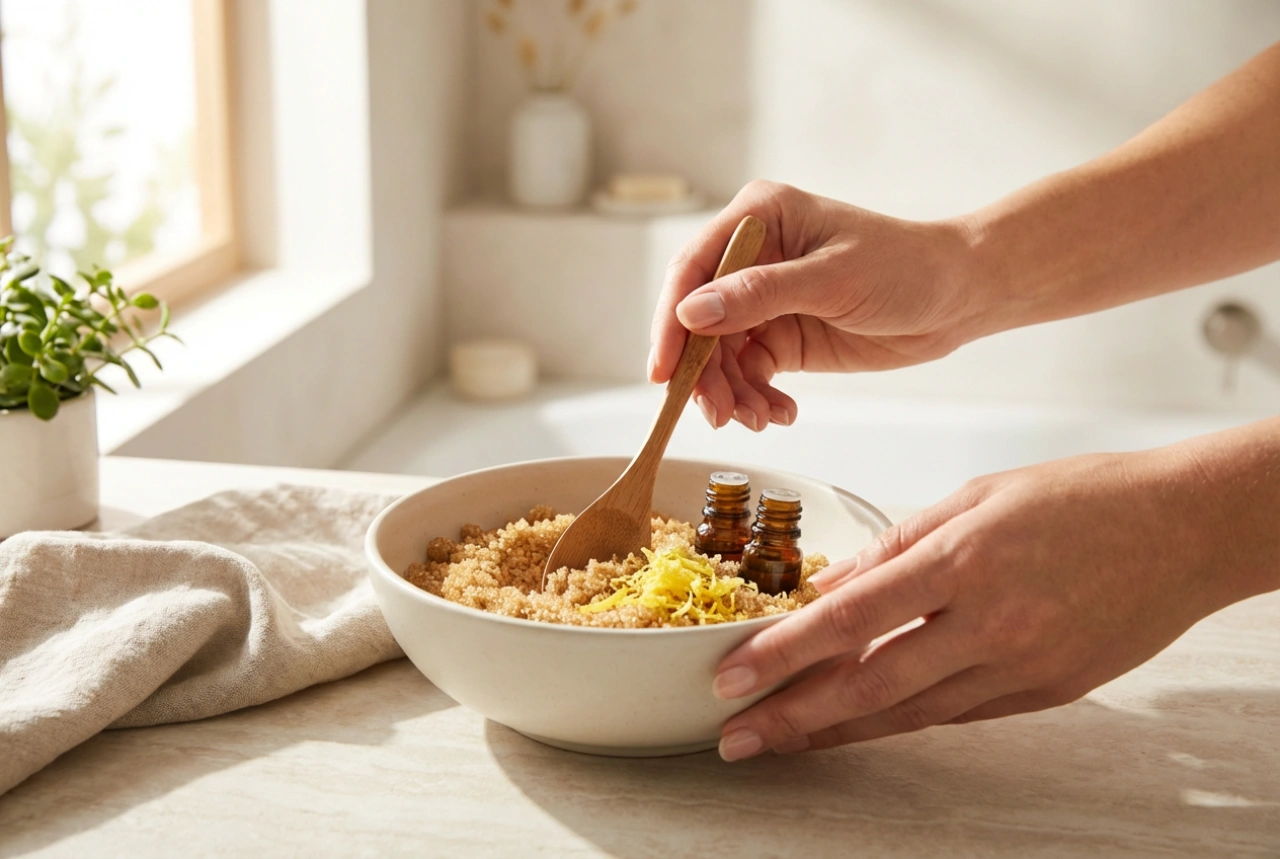 Esfoliante caseiro para os pés: receitas simples, técnica e frequência