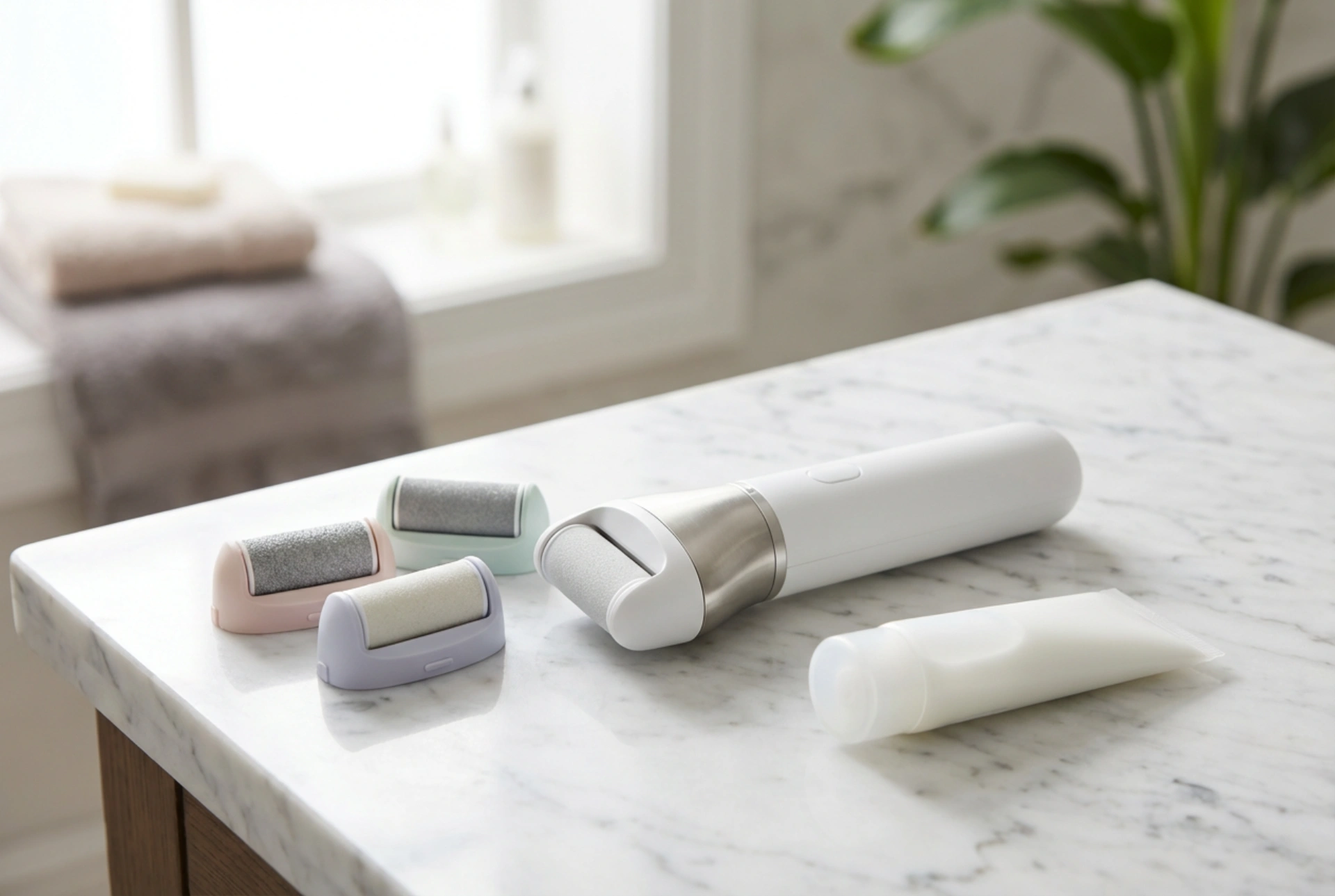 Lixa de pés elétrica: seleção das ponteiras e utilização segura