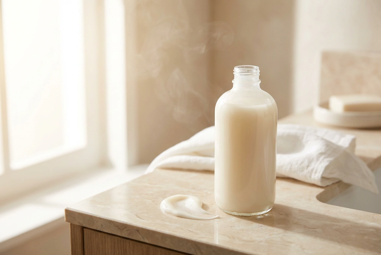 Gel de duche cremoso: limpeza suave e proteção da barreira cutânea
