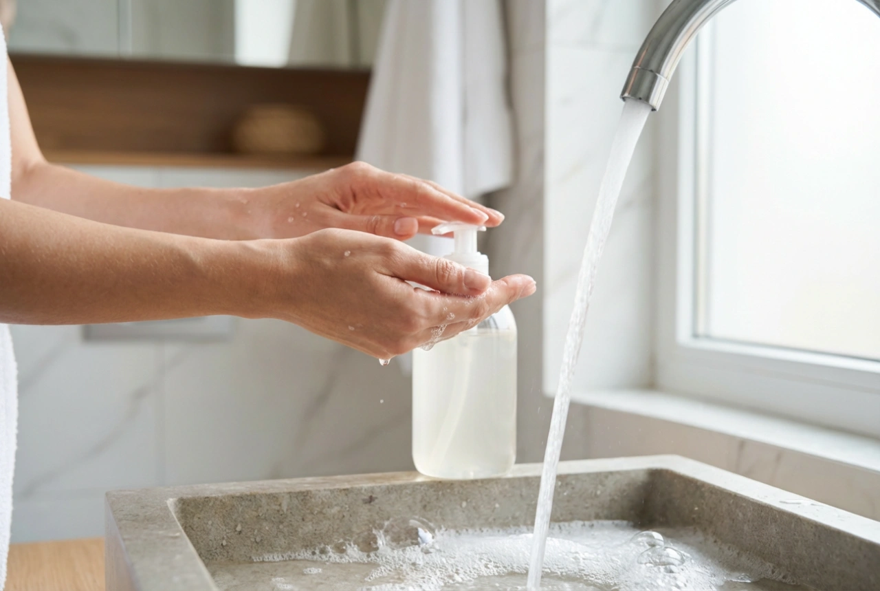 Como escolher um sabonete líquido e lavar as mãos de forma eficaz, mas suave