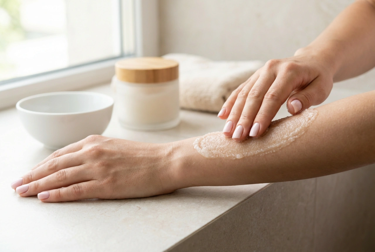 Esfoliante corporal: como escolher a textura ideal e aplicar sem irritações