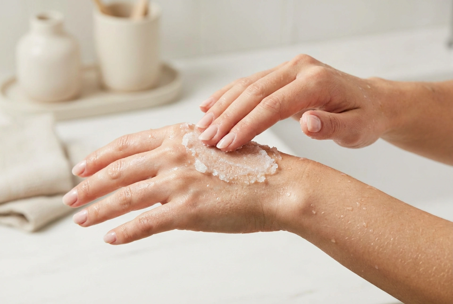 Esfoliante de açúcar: uma maneira simples de ter uma pele lisa e melhor absorção