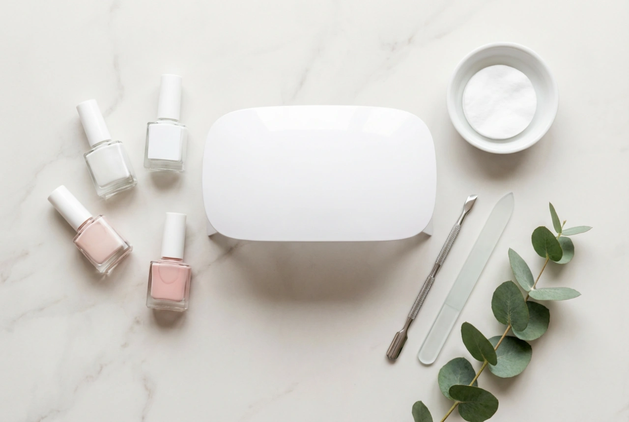 Guia para o kit de manicure híbrida: elementos e lâmpadas