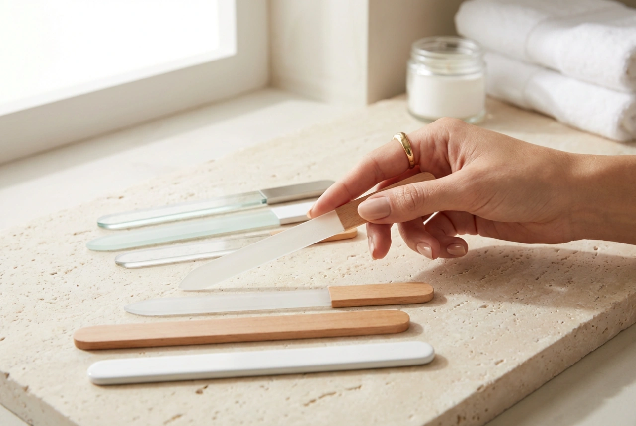 Conjunto de limas de unhas: granulações, formas e técnica correta