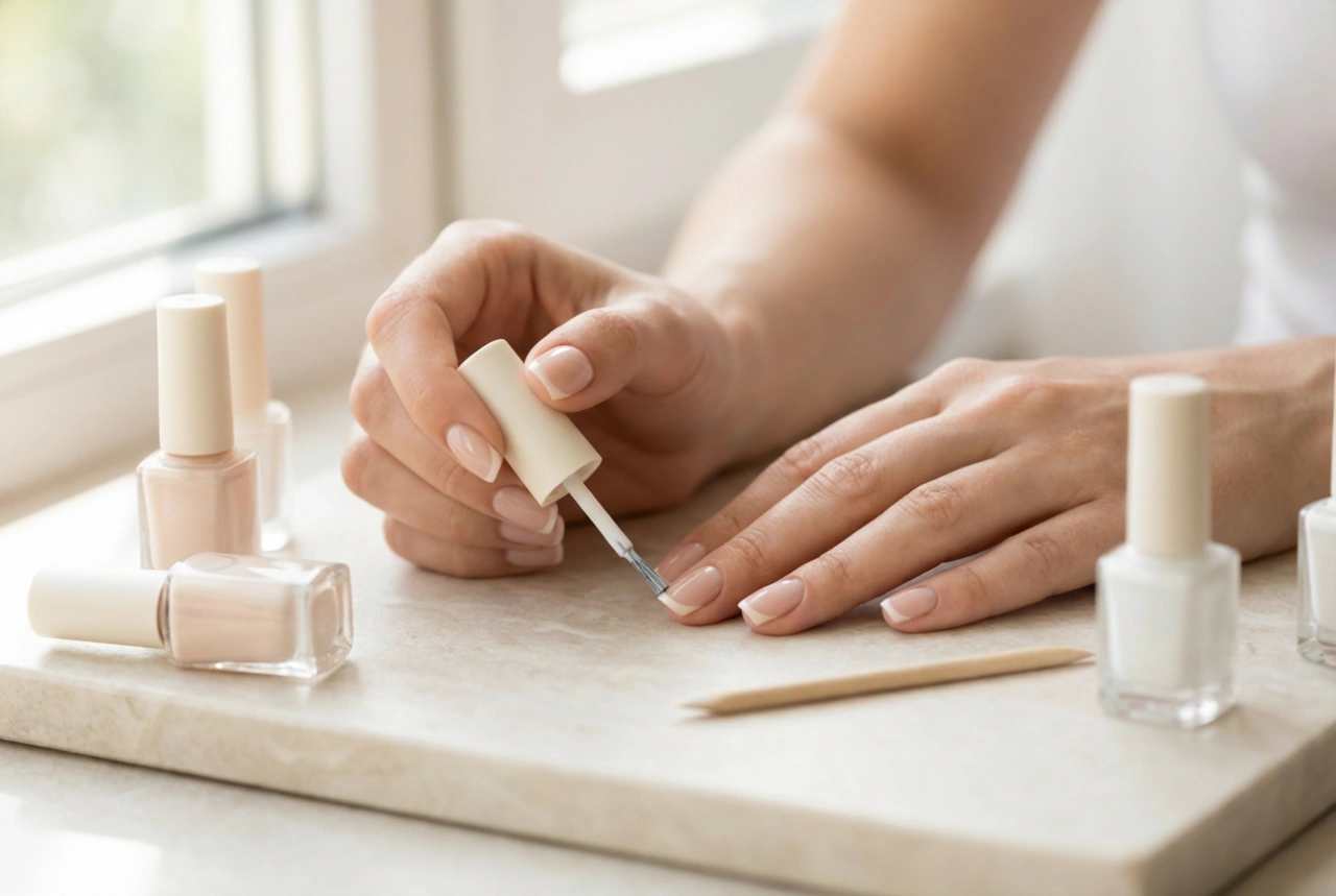 Kit para Manicure Francesa: Preparação das Unhas e Pintura Precisa