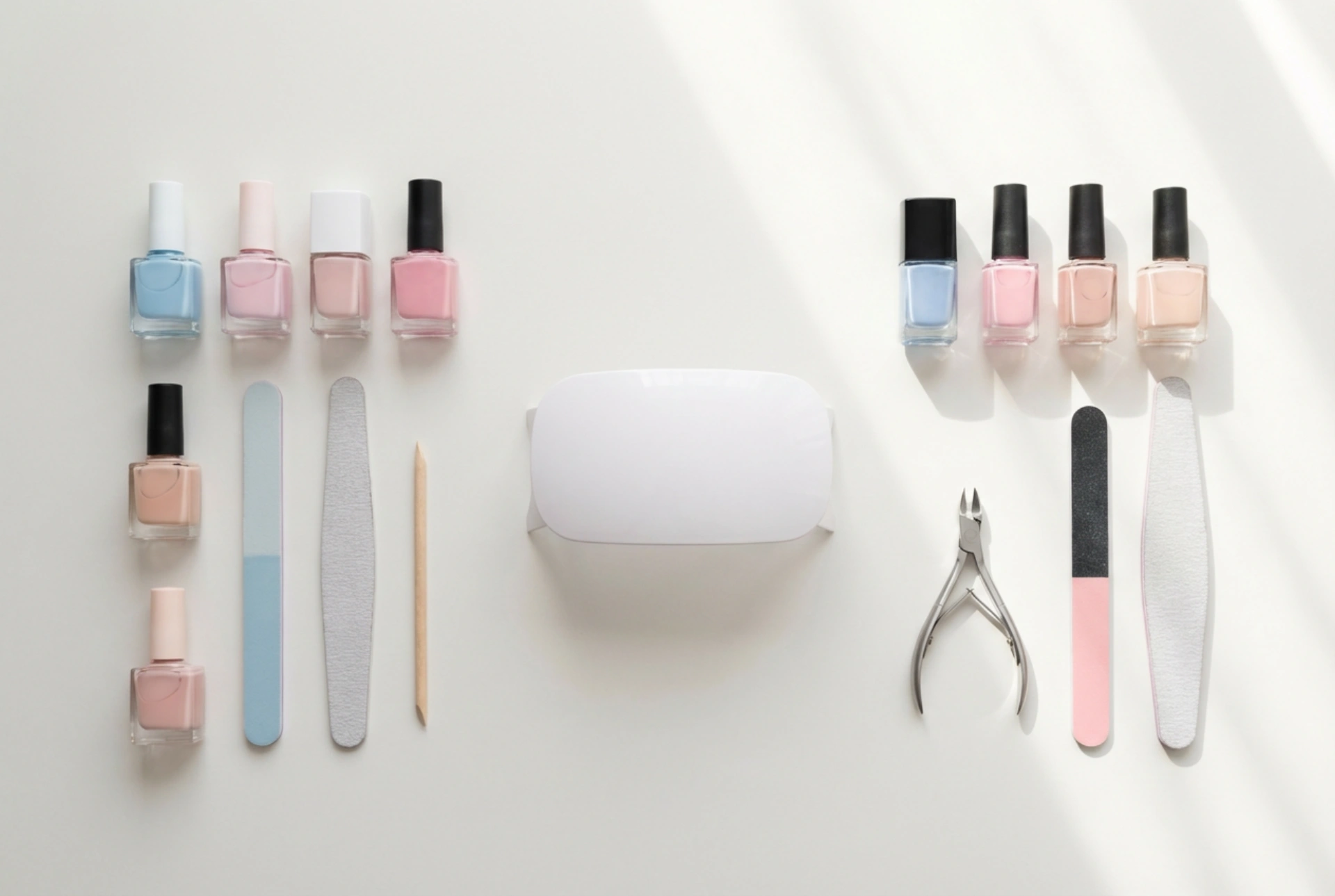 Kit de unhas profissional: conjunto essencial e organização da bancada