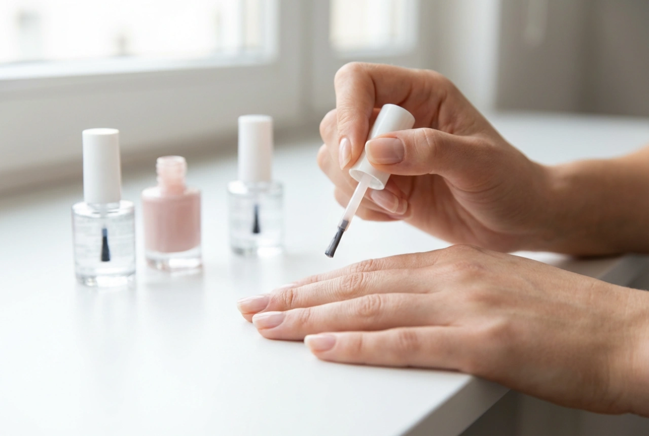 Verniz de gel de cor clara sem manchas: preparação da base, camadas finas, top coat